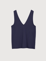 Top V-neck Jersey Tinted Navy | Armedangels