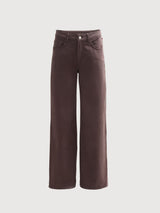 Trouser Twill Dark Brown | PEOPLE WEAR ORGANIC