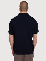 Camicia Nodo Polo Uomo Indaco Gots Cotone | Mazine