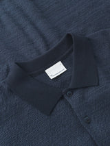 Knitted Polo Organic Cotton Night Sky | Knowledge Cotton