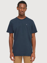 Normaler T-Shirt Man Marine Blue | Knowledge Cotton Apparel