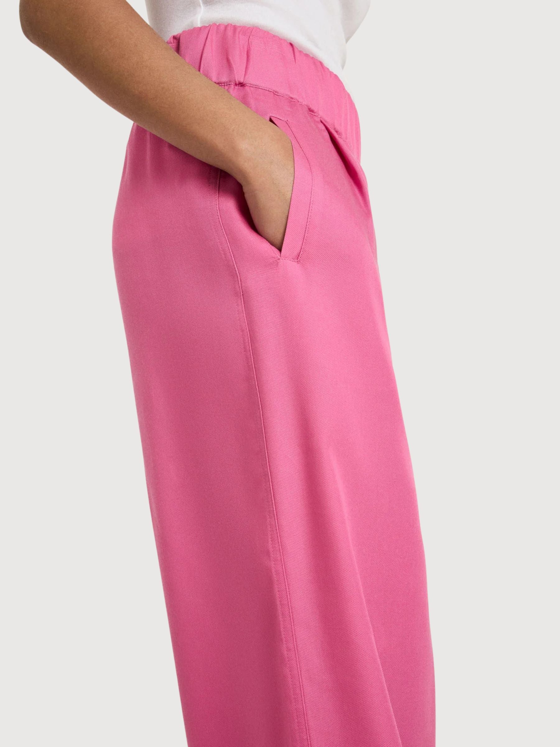 Trouser Wide Leg Bright Orchid Lyocell | Lanius