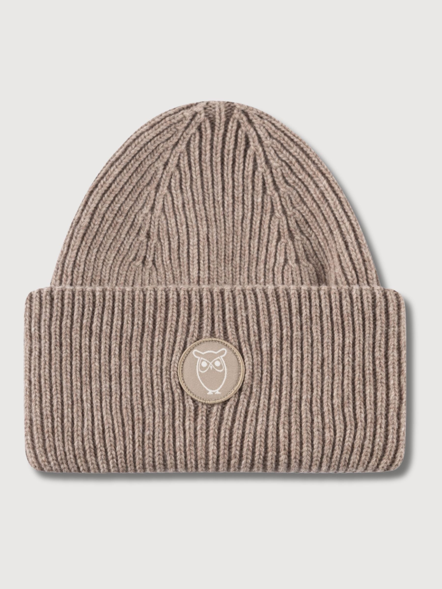 Beanie Beige Unisex Hat | Knowledge Cotton Apparel