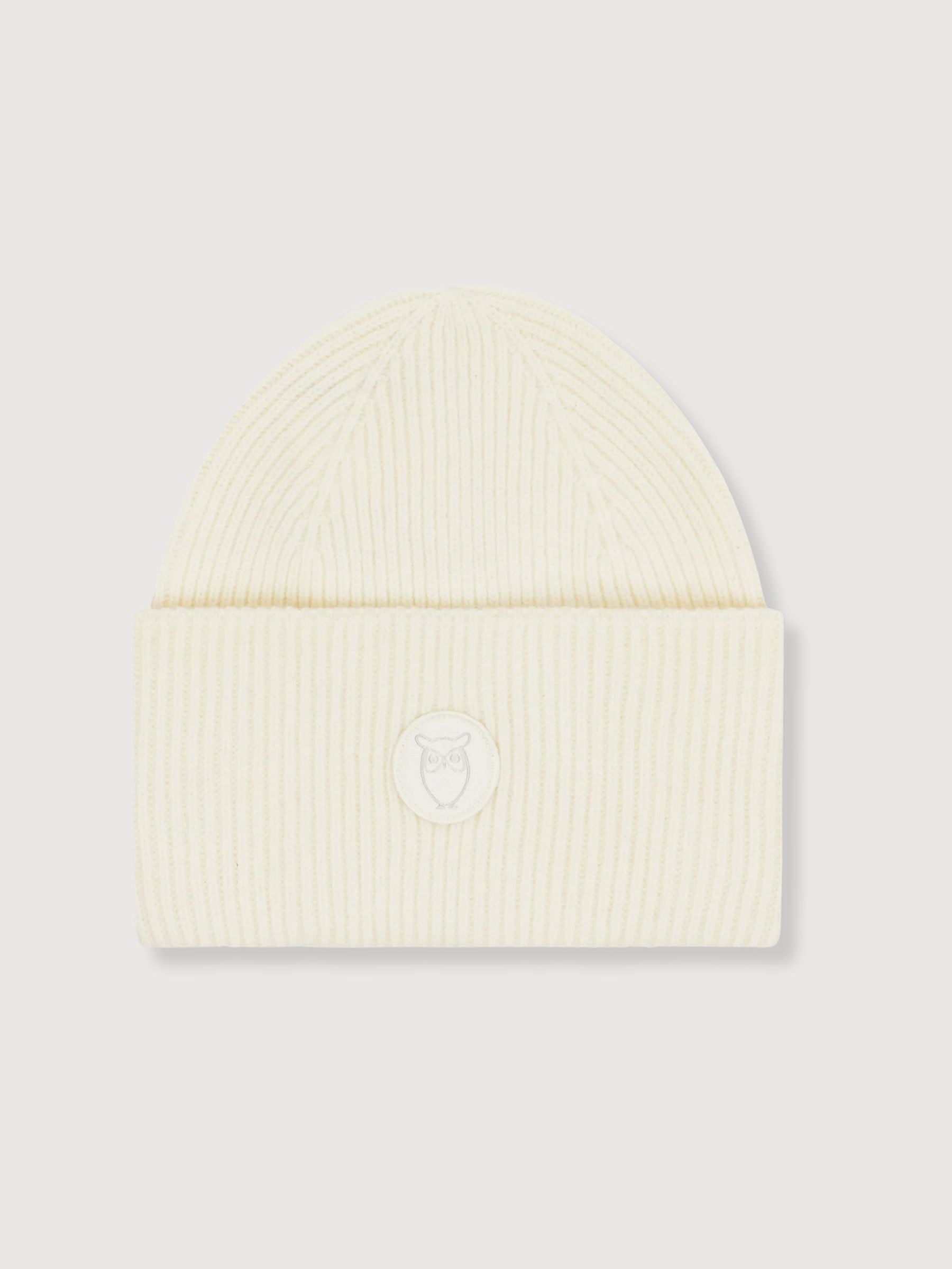 Wool Beanie Egret | KNOWLEDGE COTTON APPAREL