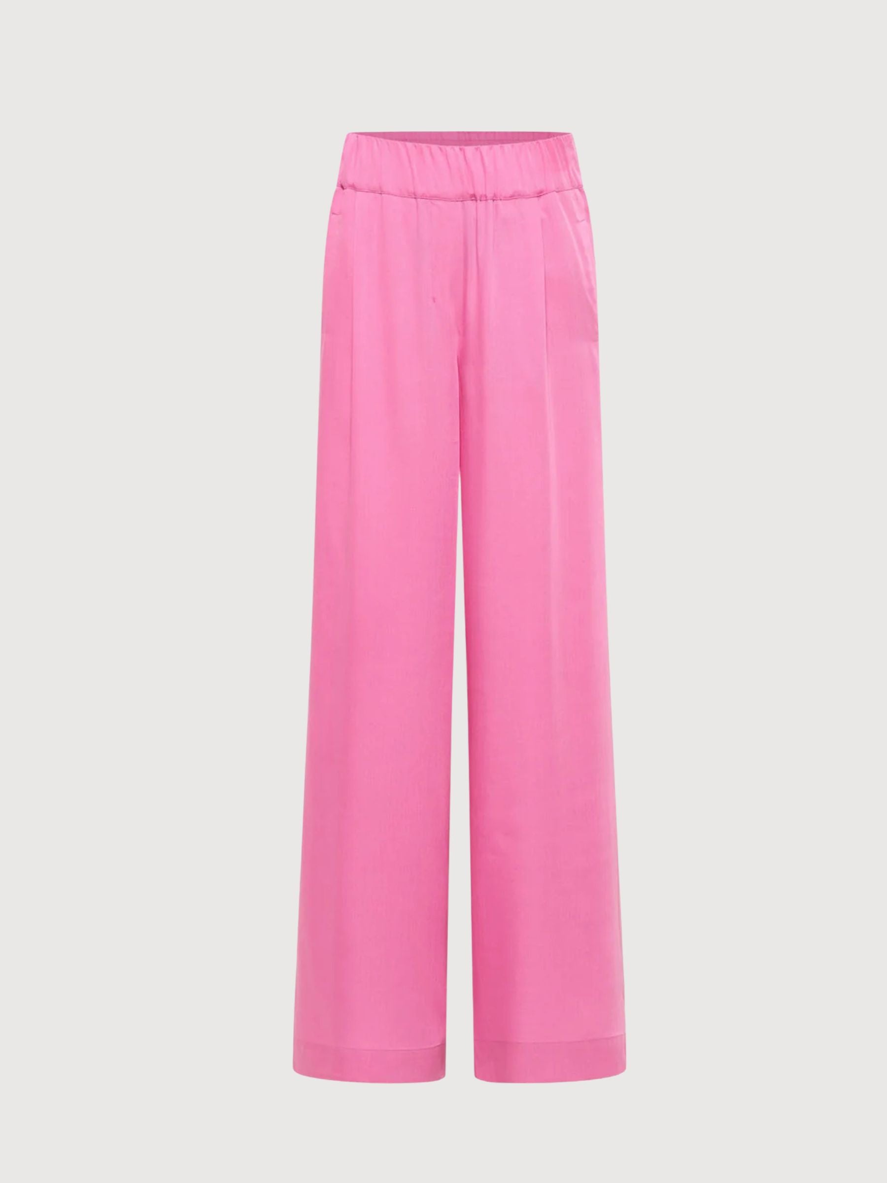 Trouser Wide Leg Bright Orchid Lyocell | Lanius