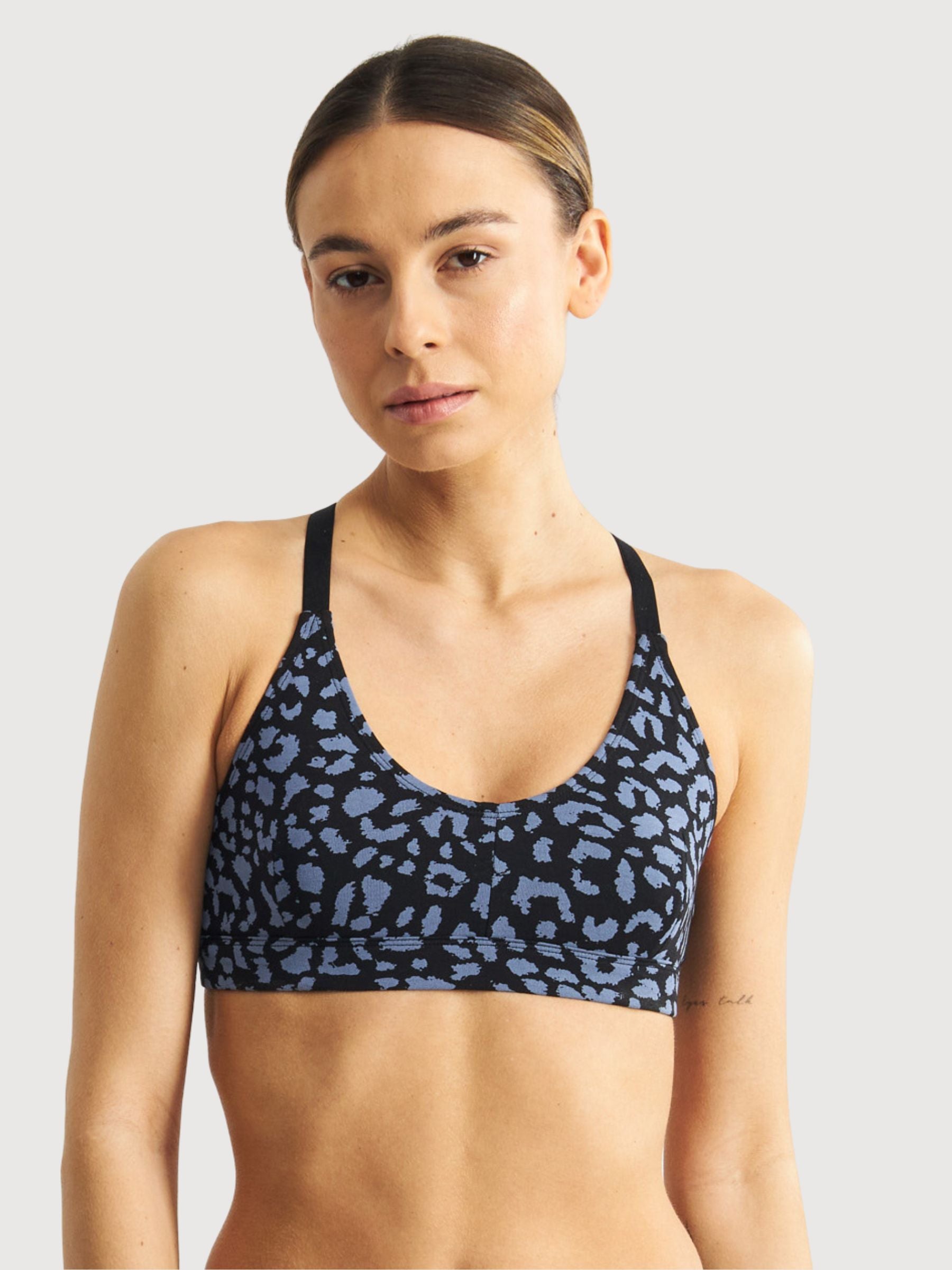 Weicher Bra Junsele Leopard Steel Blau | Dedicated