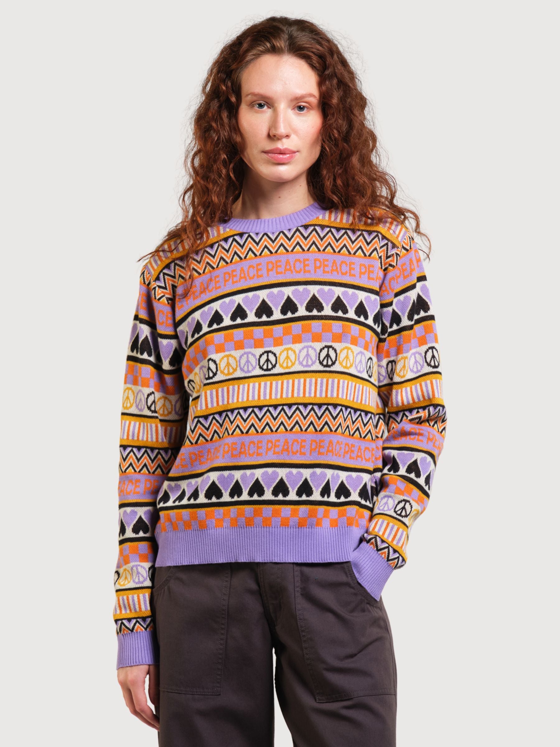 Maglione arendal pace viola | Dedicated