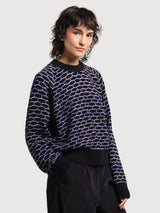 Pullover Huie Honey Com Com Com Comb Schwarz | Dedicated