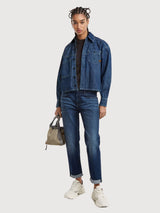 Jean Kate Boyfriend Darkblue Woman Cotton | G-star
