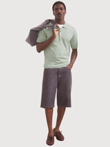 Strick-Polohemd Kurzarm Foam | Armedangels