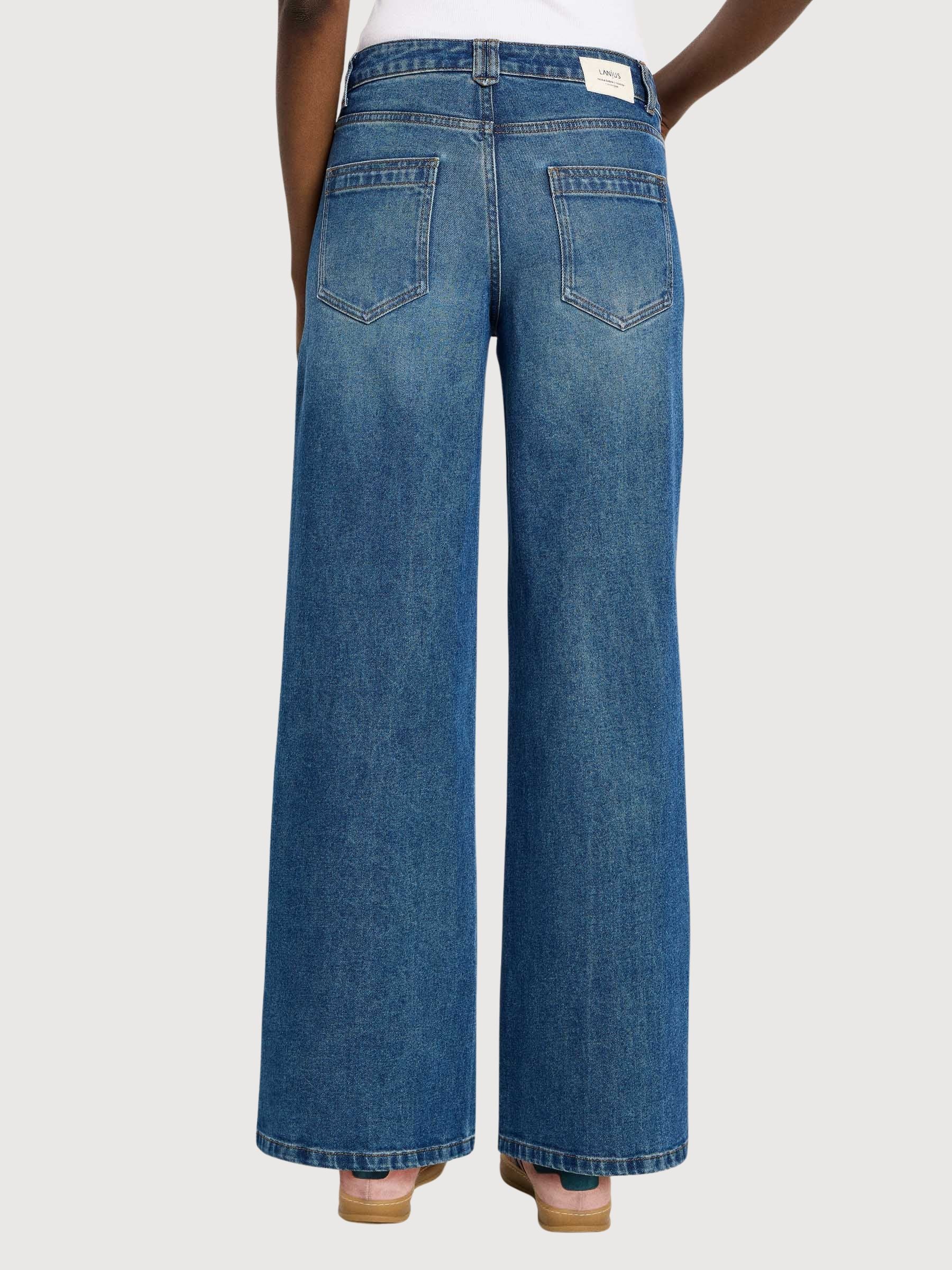 Jeans Marlene Blue Organic Cotton Woman | Lanius