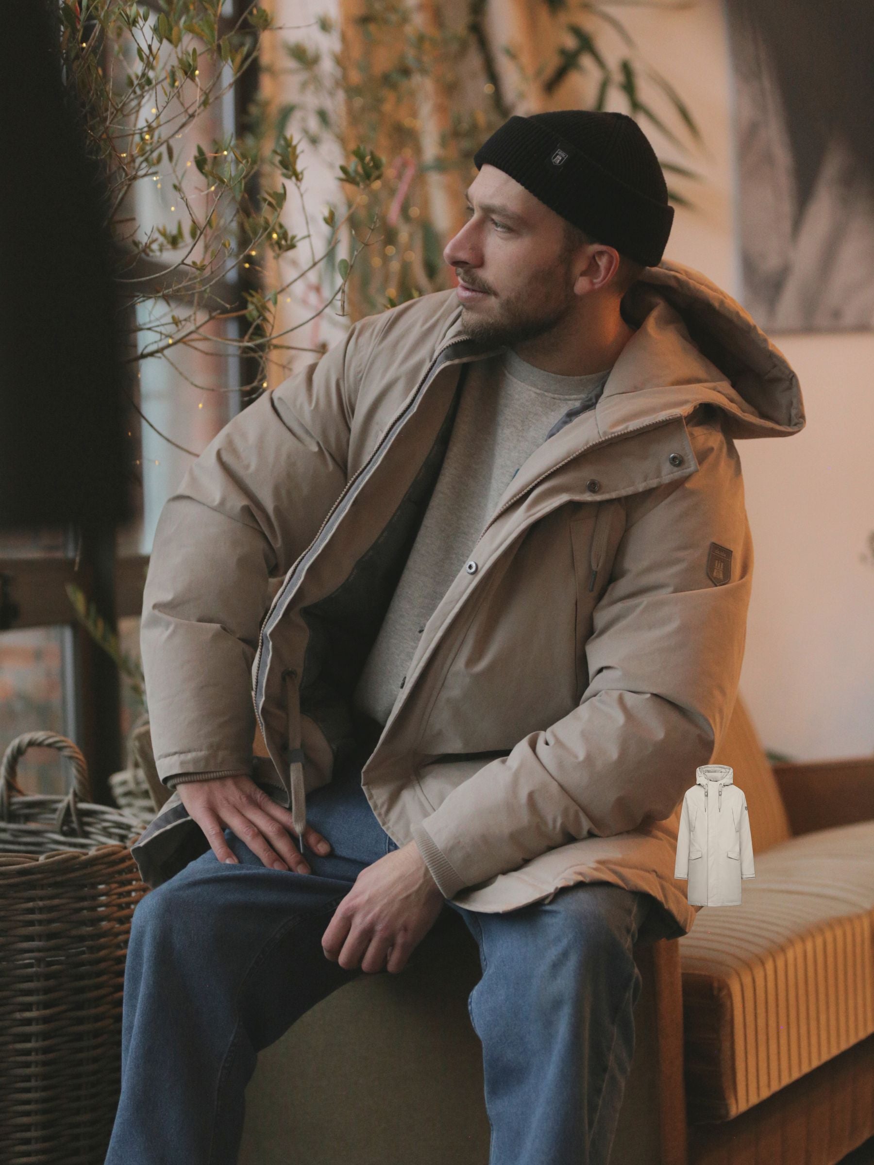 Parka Fumo di ciottoli/lava di Valholm | Derbe