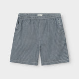 Shorts Vejle Work Stripe Blue Cotton | Dedicated