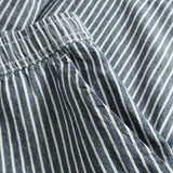 Shorts Vejle Work Stripe Blue Cotton | Dedicated