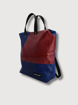 Backpack F201 Pete Blue and Red In Used Truck Tarps | Freitag