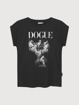 T-Shirt Visby Dogue Schwarz Damen Baumwolle | Dedicated