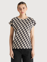 Visby T-shirt Pepita Cats Organic Cotton | Dedicated