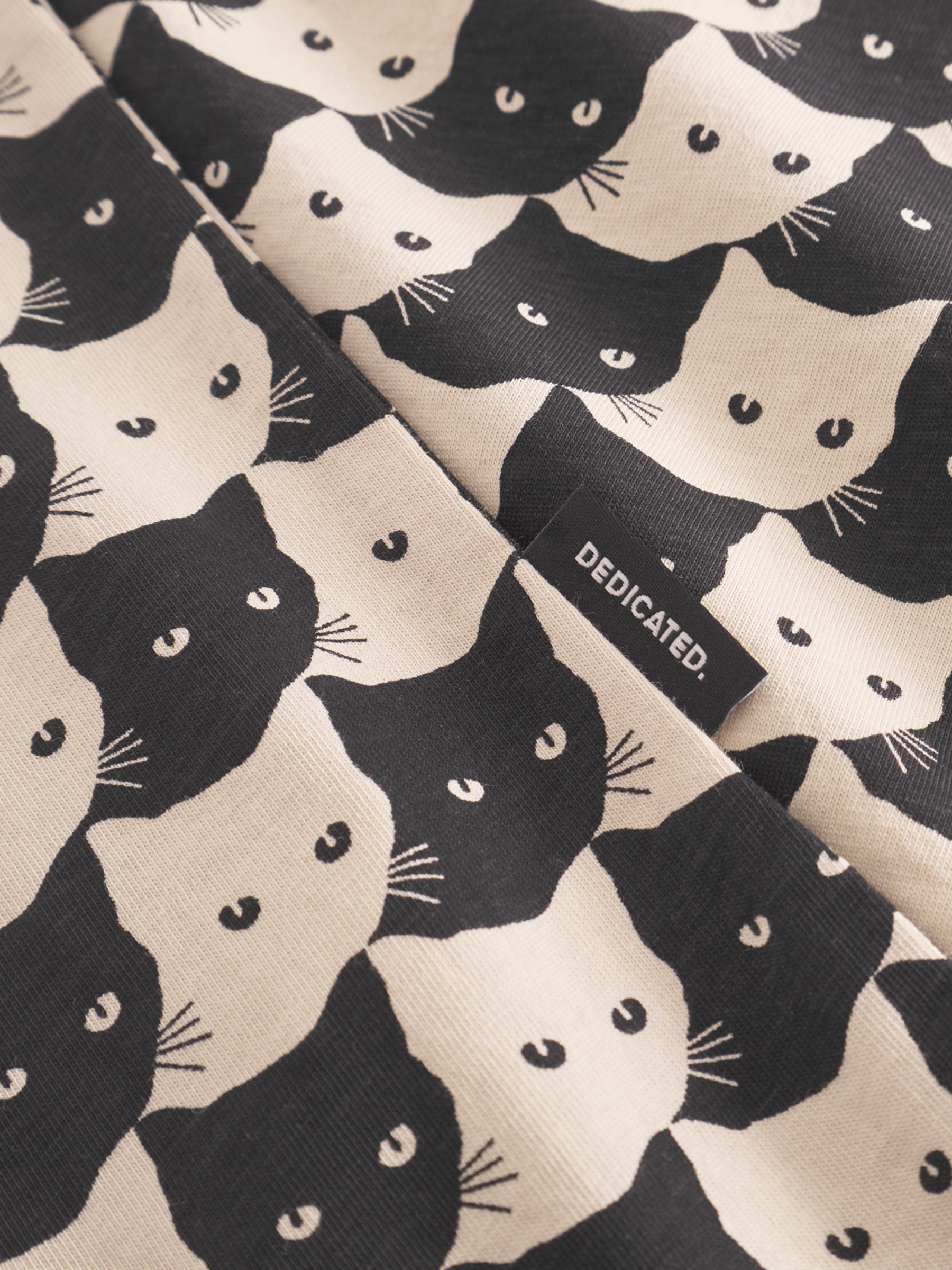 Visby T-Shirt Pepita Cats Bio-Baumwolle | Dedicated