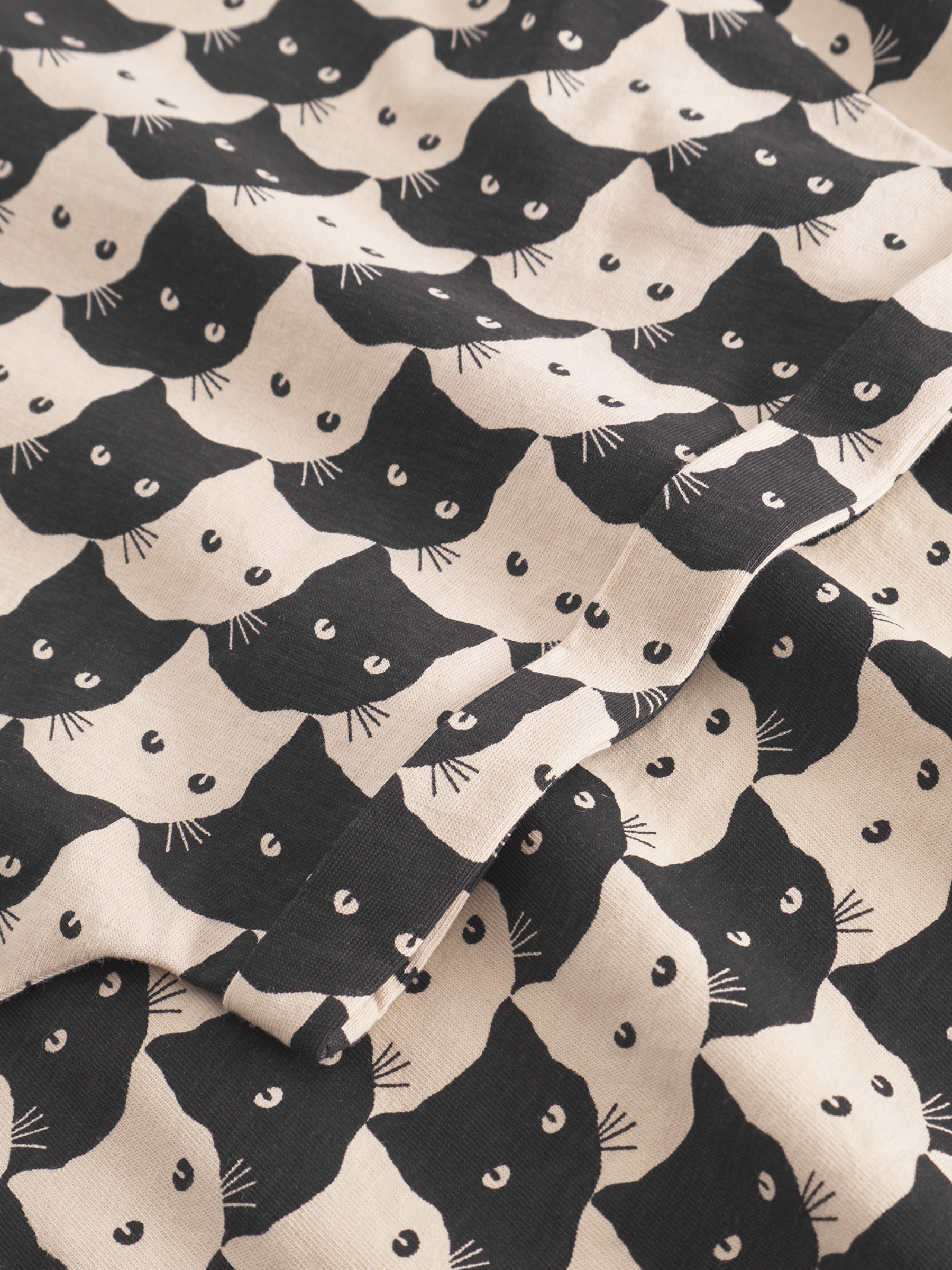 Visby T-Shirt Pepita Cats Bio-Baumwolle | Dedicated