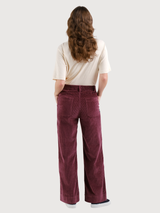 Curdroy Trousers Vara Dark Red | Dedicated
