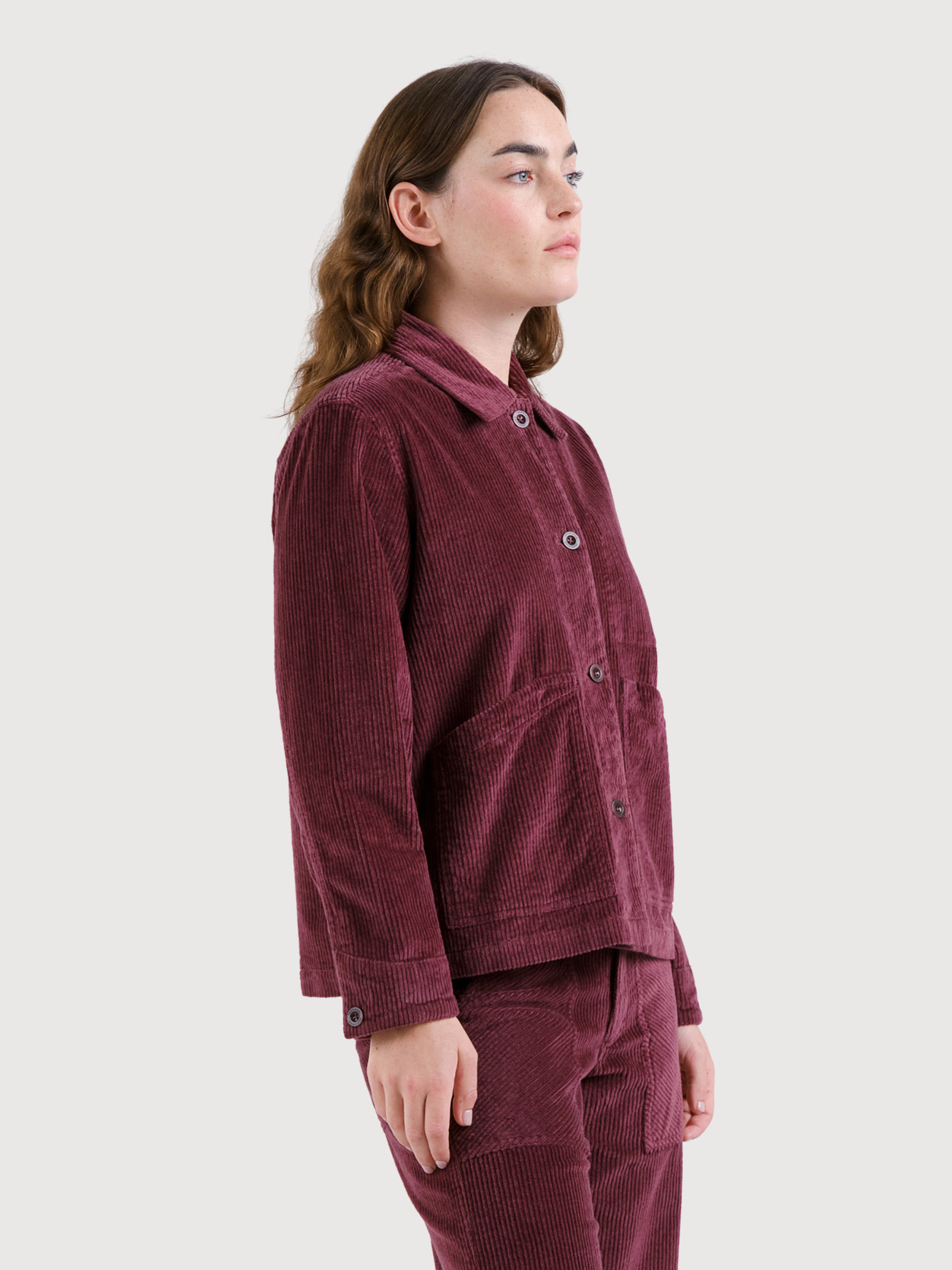 Curdroy Jacket Stiby Dark Red | Ecoalf