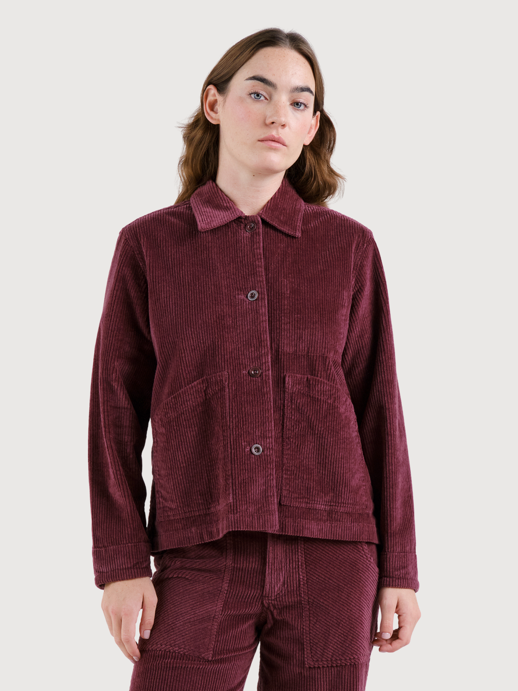Curdroy Jacket Stiby Dark Red | Ecoalf