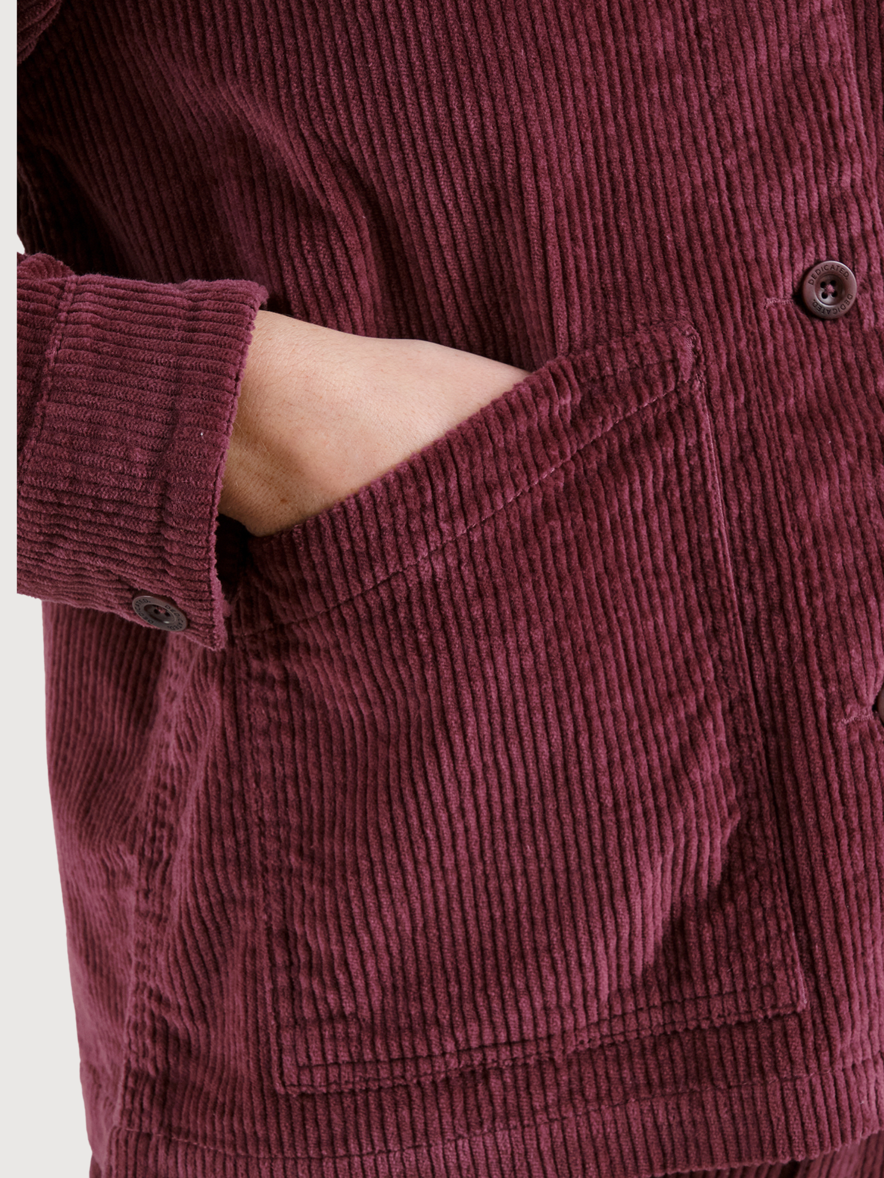 Curdroy Jacket Stiby Dark Red | Ecoalf