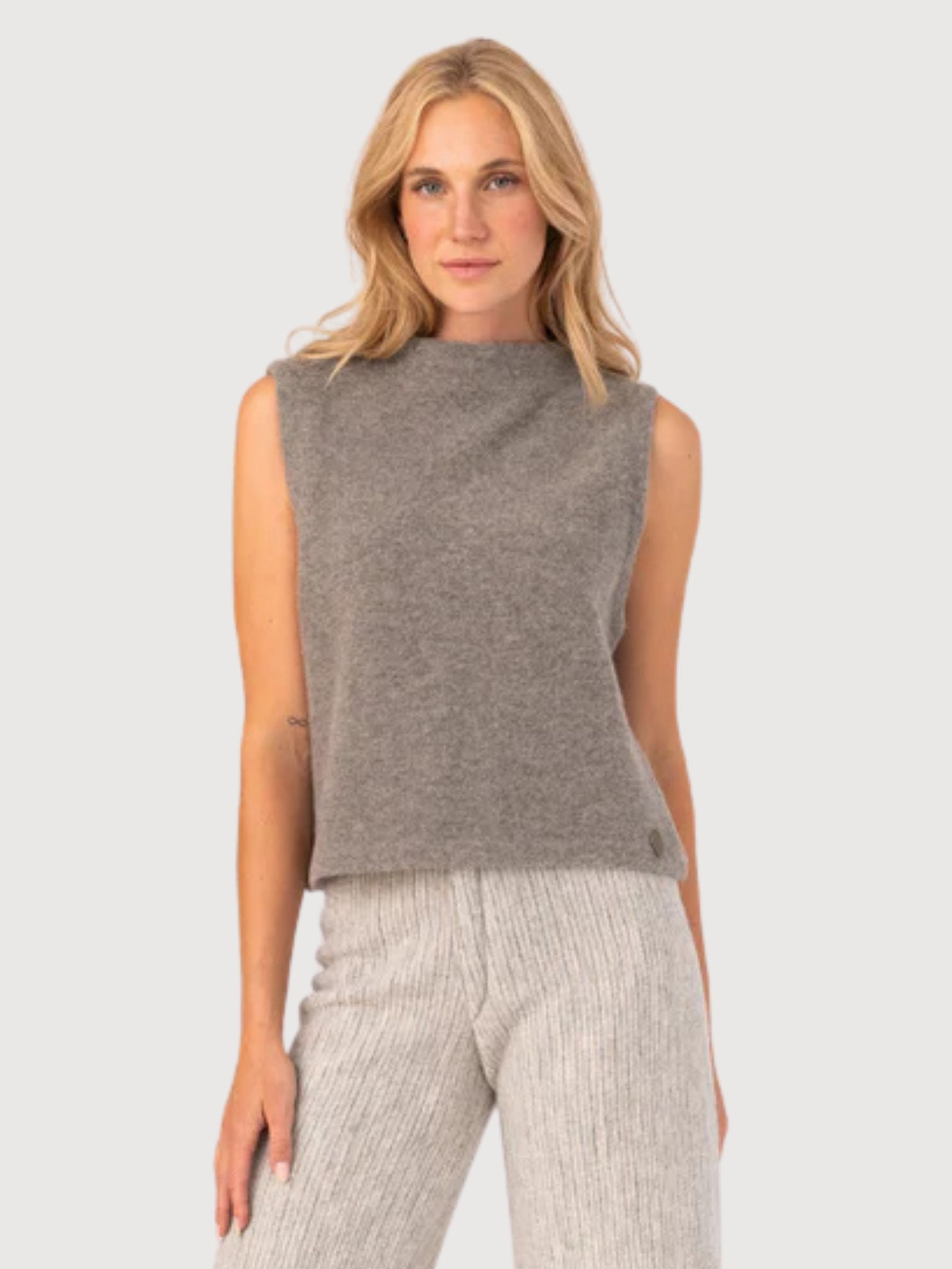 Weste Karla Wolle Beige | Stapf