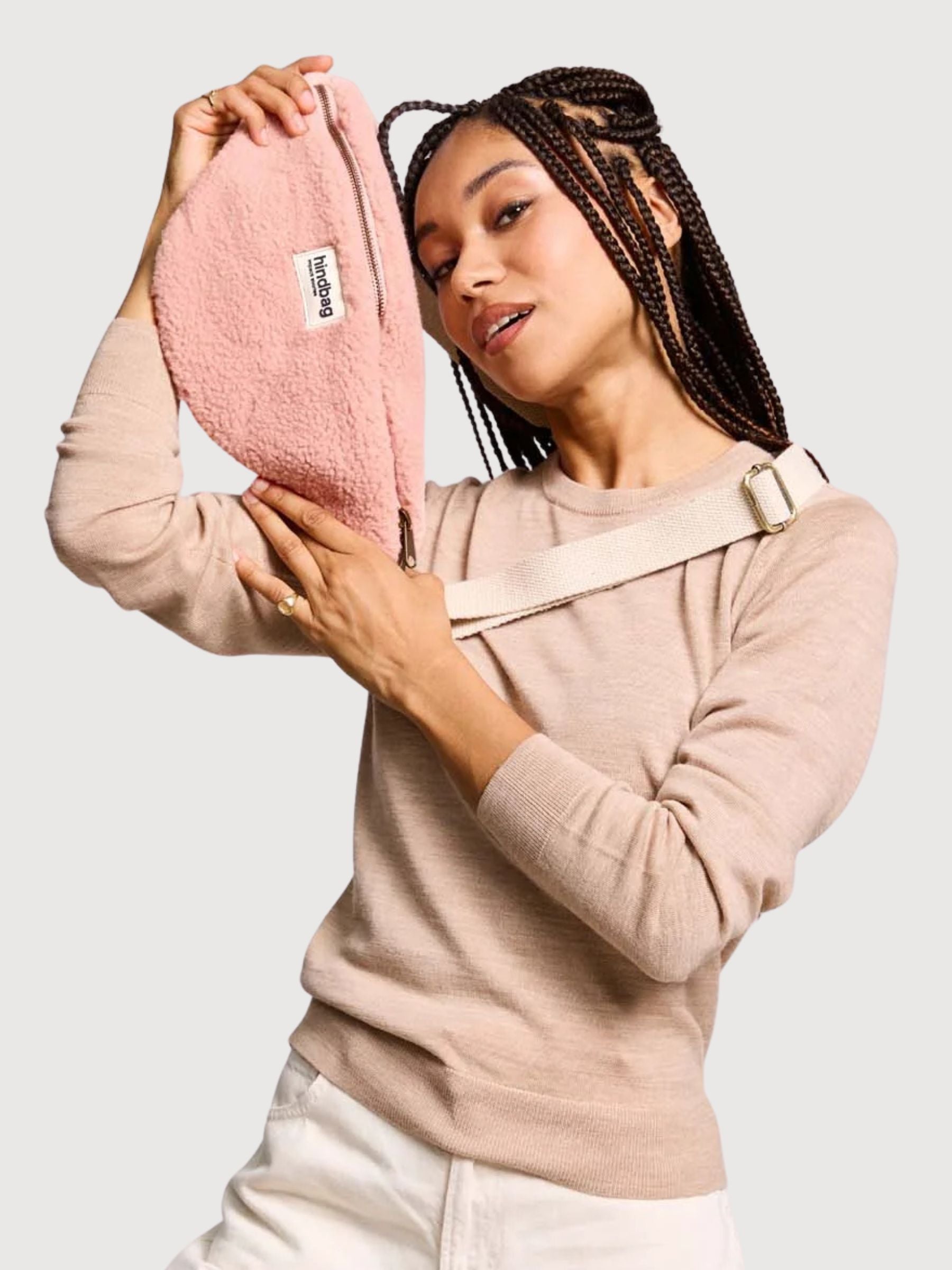 Bauchtasche Olivia Teddy Pink | Hindbag