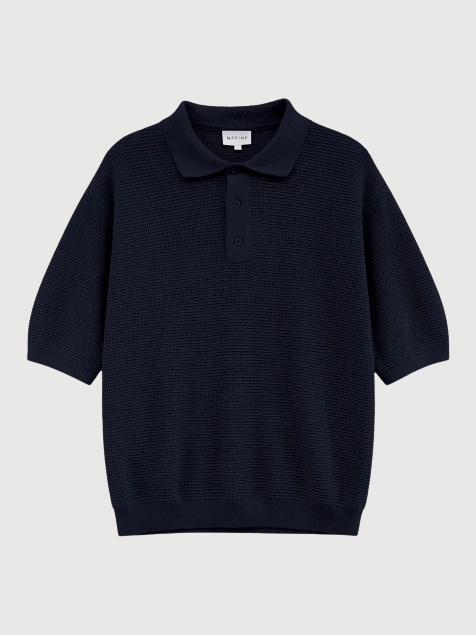 Camicia Nodo Polo Uomo Indaco Gots Cotone | Mazine