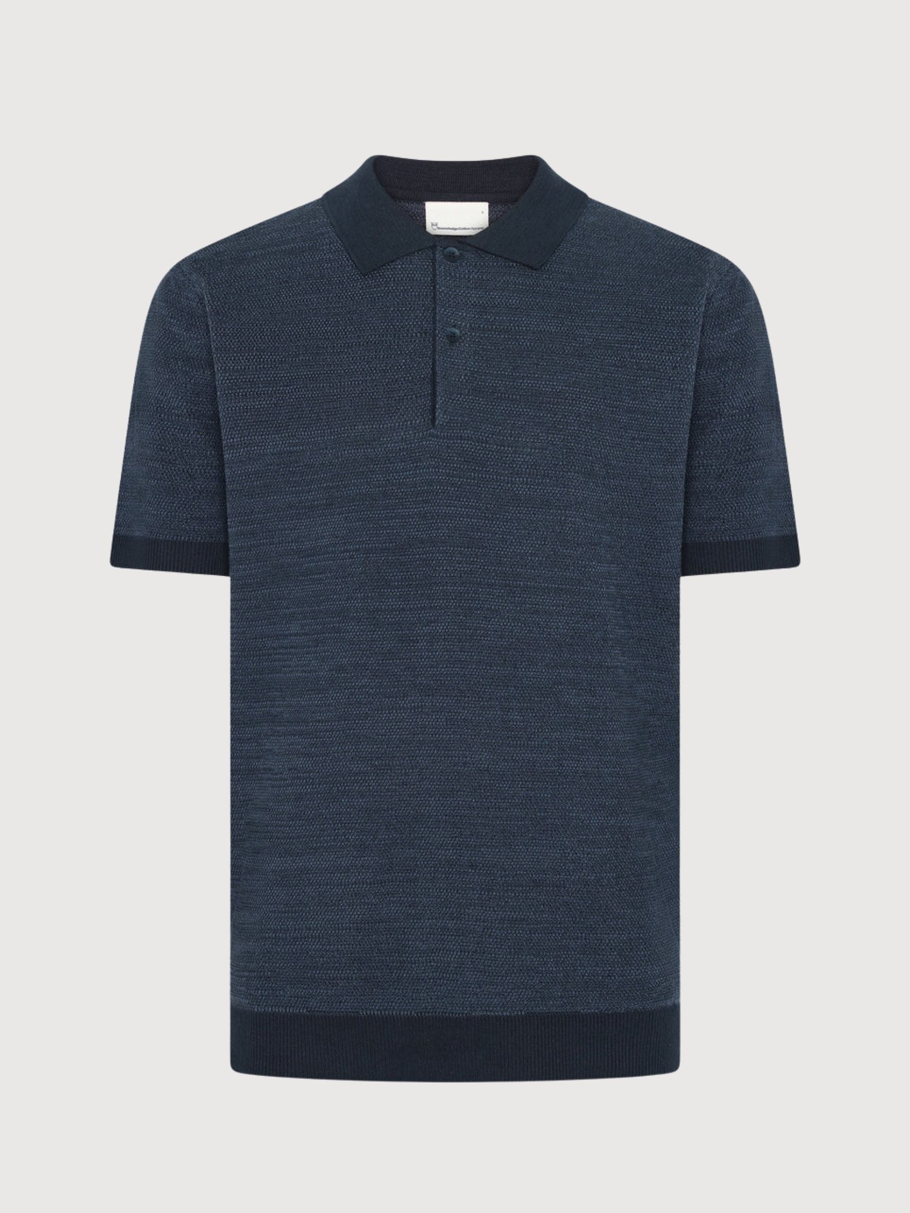 Knitted Polo Organic Cotton Night Sky | Knowledge Cotton