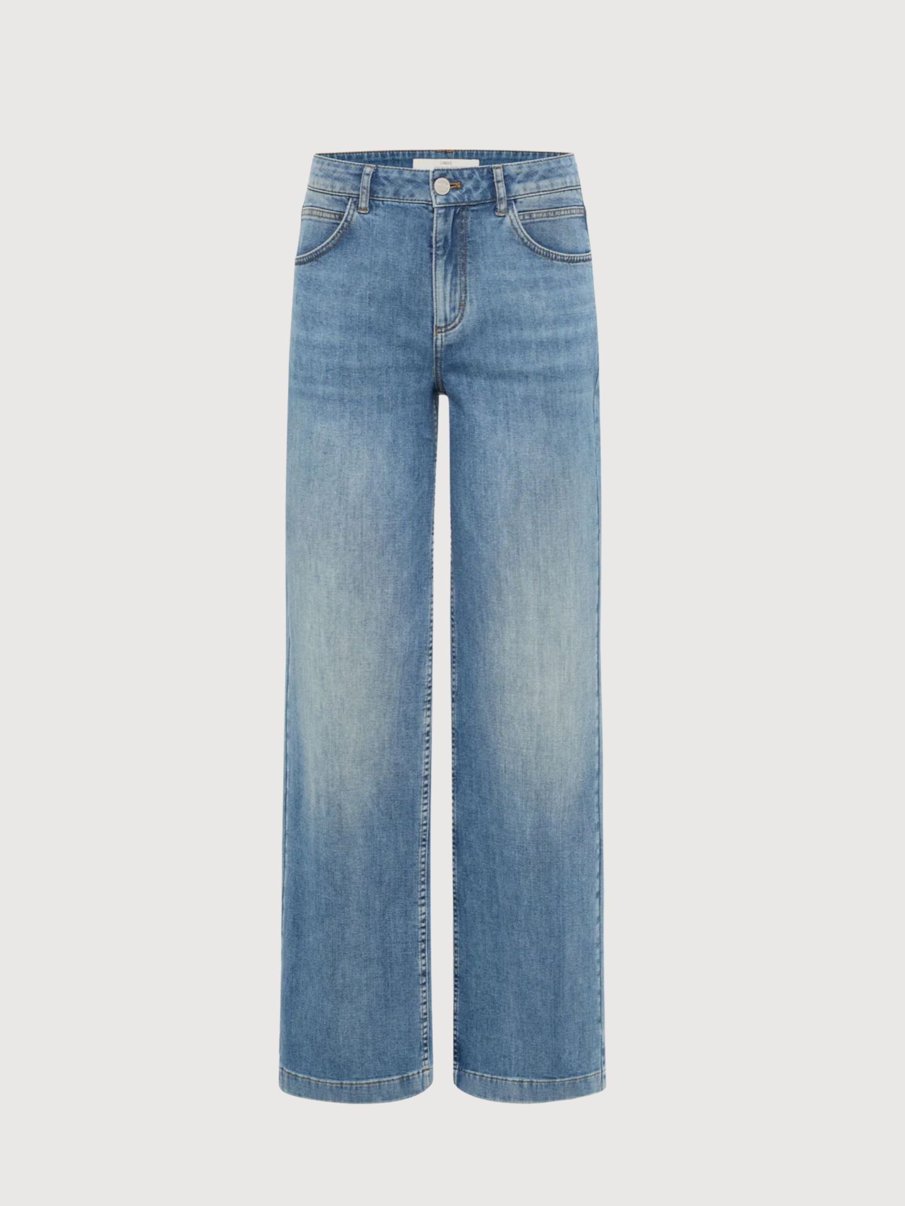 Jeans Marlene Stonewash Blue Gots Cotton | Lanius