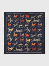 Foulard Kullavik Horses Organic Cotton| Dedicated