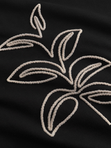 Swearshirt Ystad Leaves Black | Dedicated