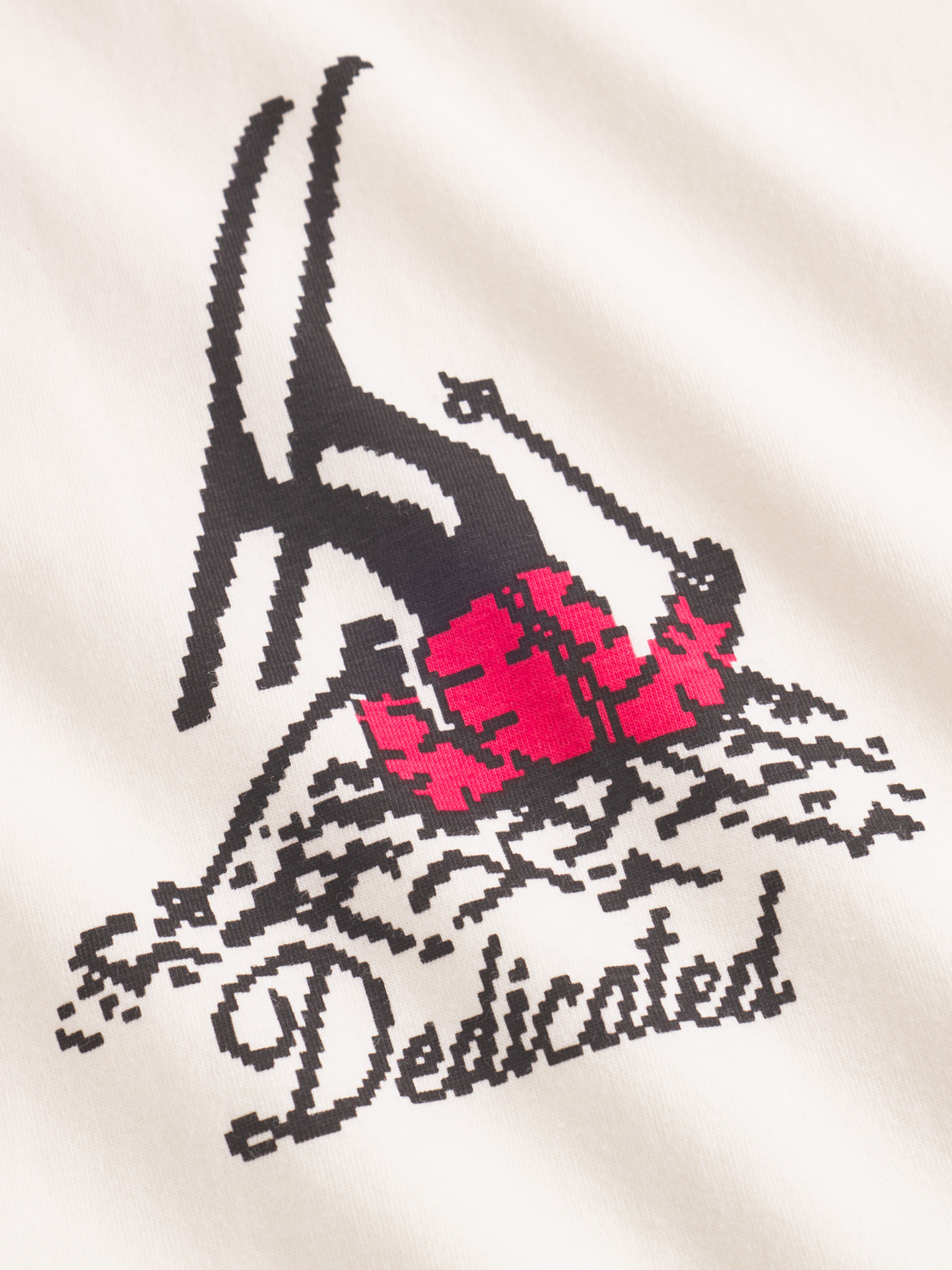 Stockholm Fallen Skier T‑Shirt – Off‑White | Dedicated