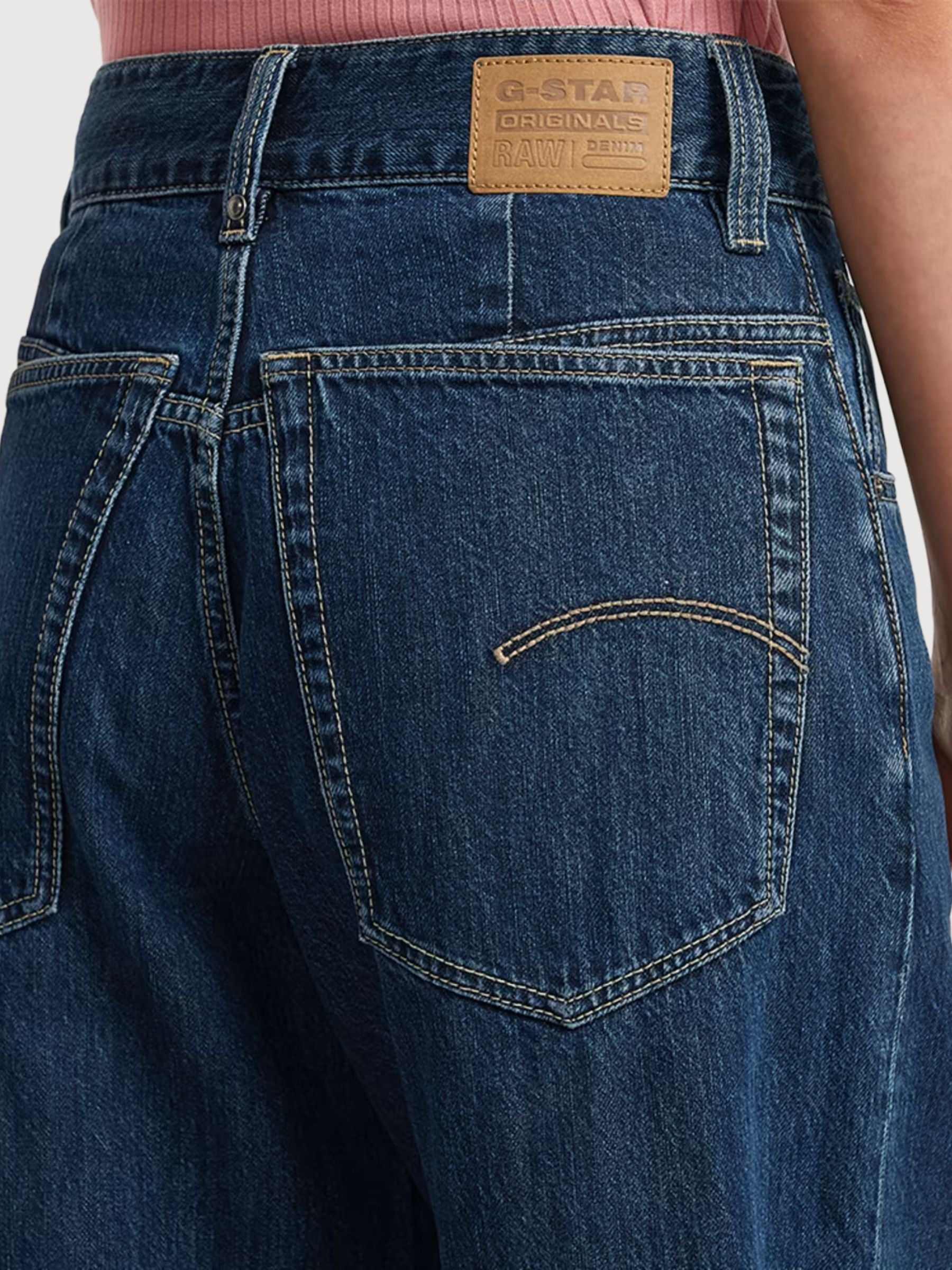 Jeans Skater High Loose Blue Woman Cotton | G-Star