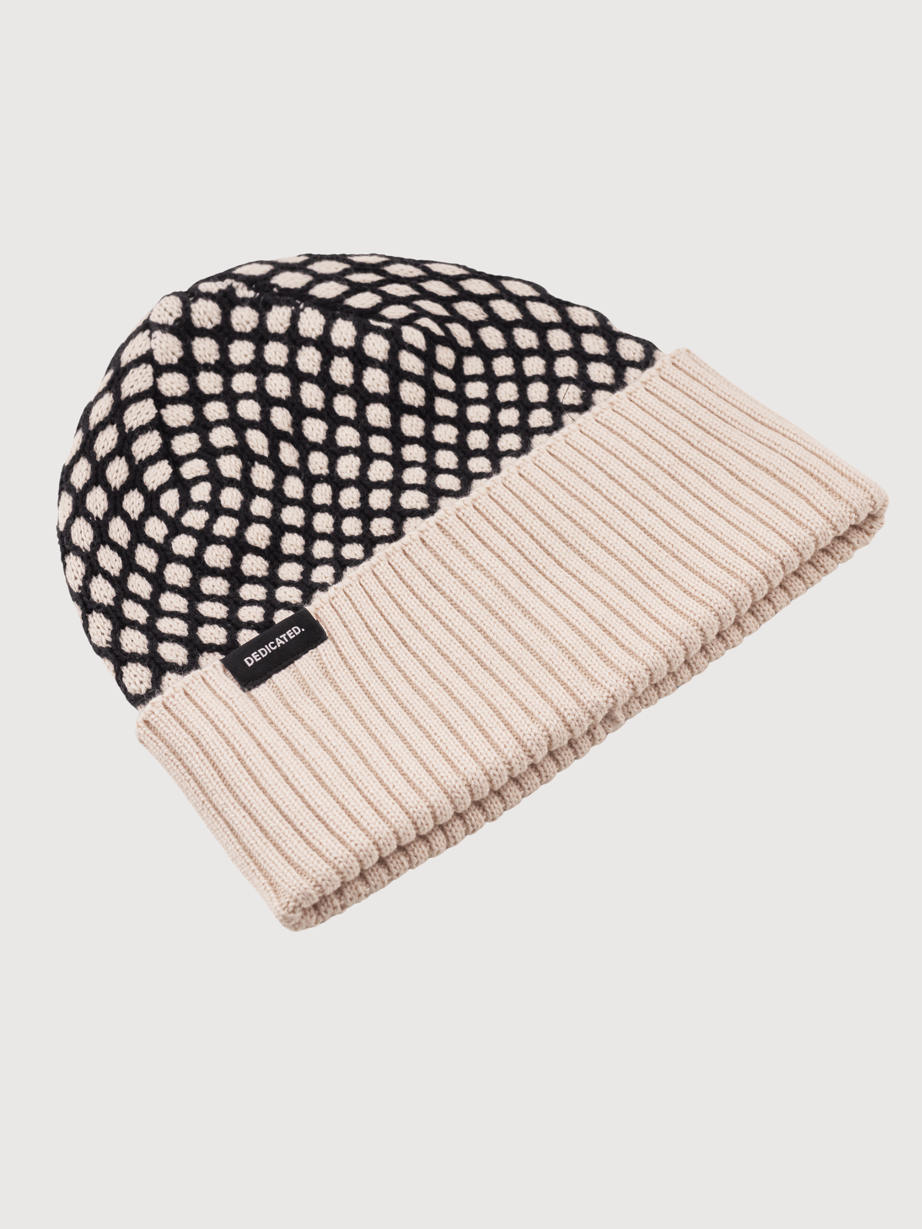 Hemavan Bubble Beanie in White and Black | Dedicated