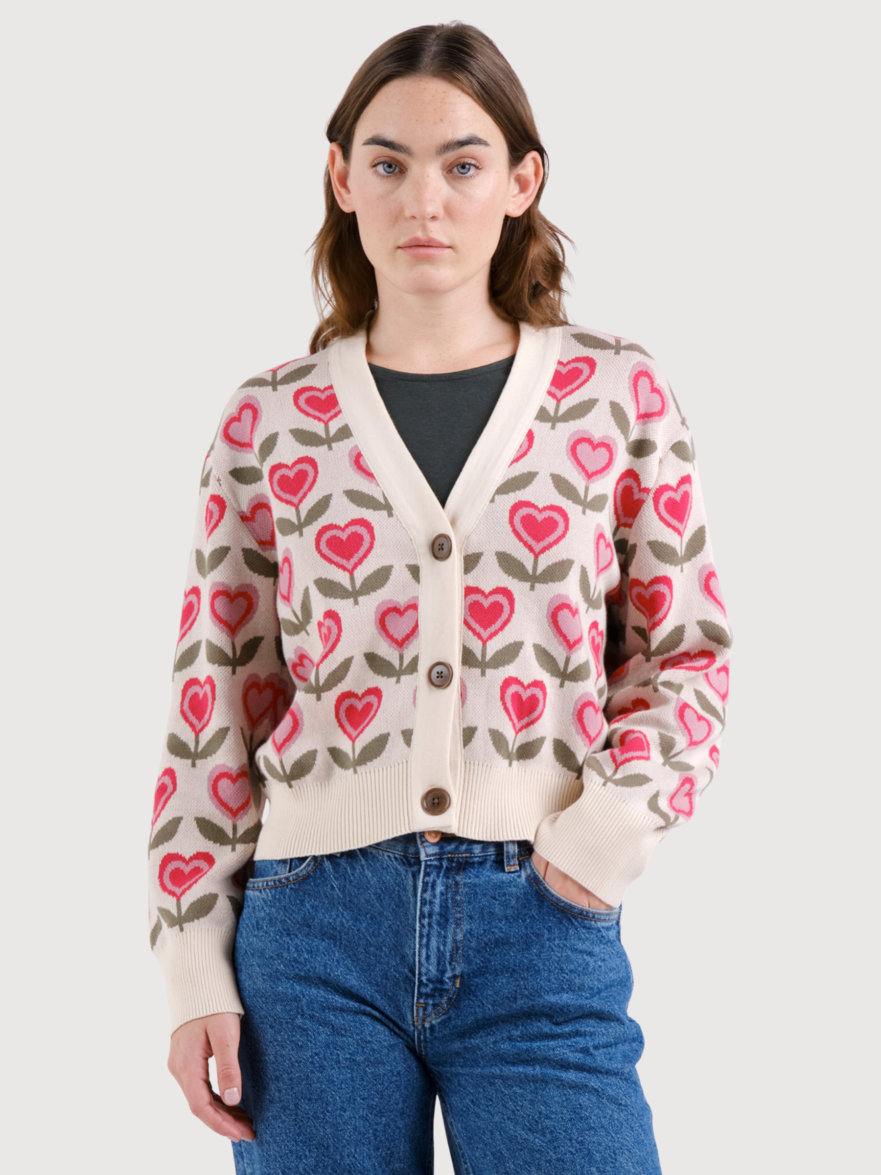 Strickjacke Kanan Hearts  Frauen| Dedicated