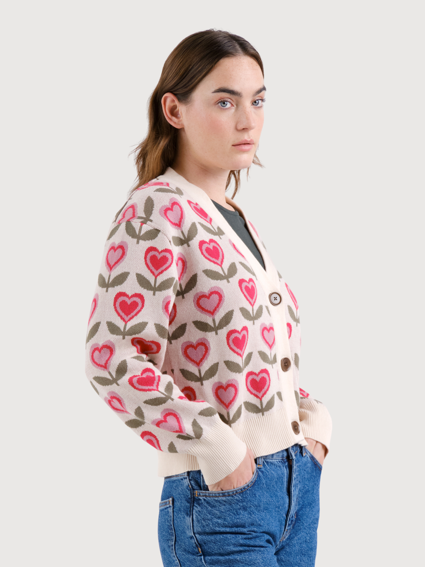 Strickjacke Kanan Hearts  Frauen| Dedicated