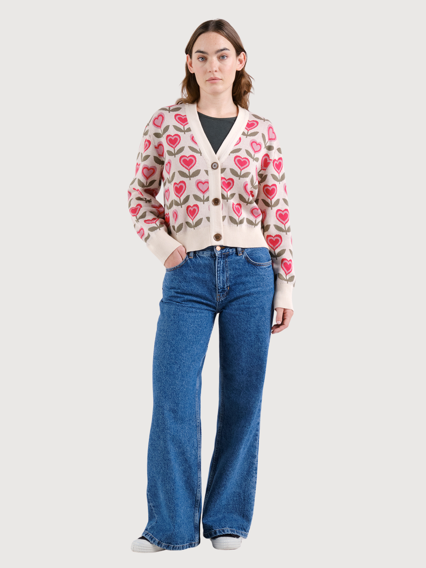 Strickjacke Kanan Hearts  Frauen| Dedicated