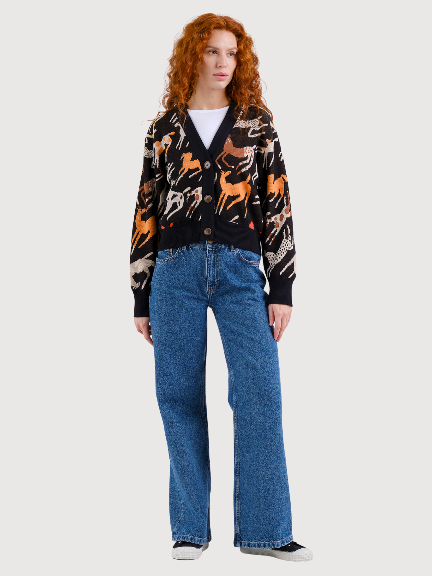 Strickjacke Kanan Horses Jacquard | Dedicated