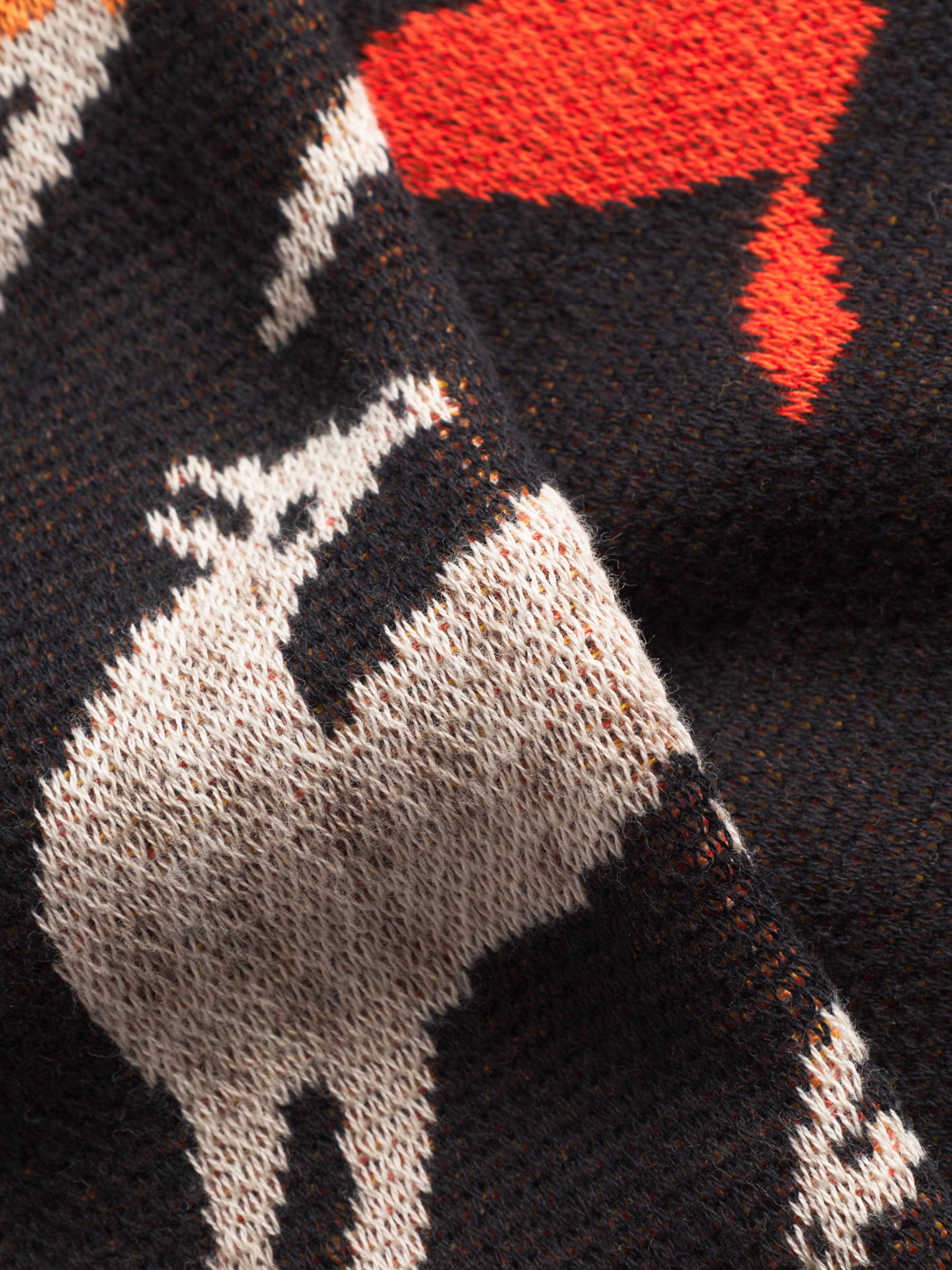 Sciarpa Rossberga Motivo jacquard cavalli Unisex | Dedicated