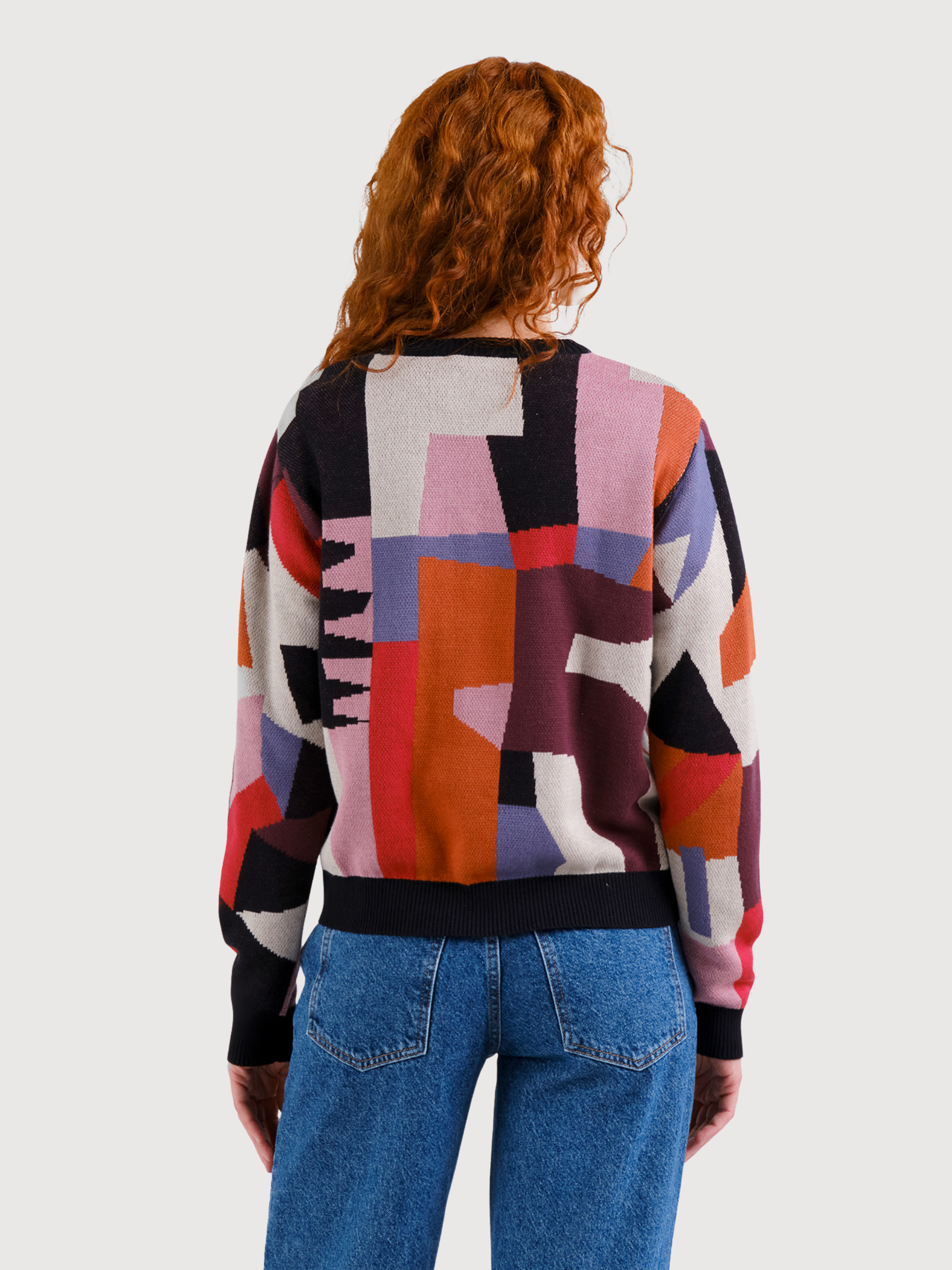 Pullover Arendal Abstrakt Multicolor Bio-Baumwolle | Dedicated