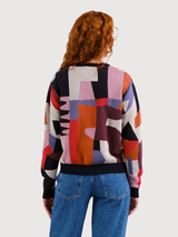 Sweater Arendal Abstract Multicolor Organic Cotton | Dedicated