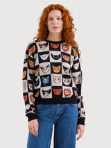 Pullover Arendal Cats Multicolour | Dedicated