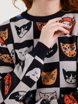 Pullover Arendal Cats Multicolour | Dedicated