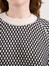 Pullover Bubble Husie nero e bianco | Dedicato