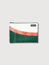 Pouch F07 Chuck Green White & Red In Used Truck Tarps | Freitag