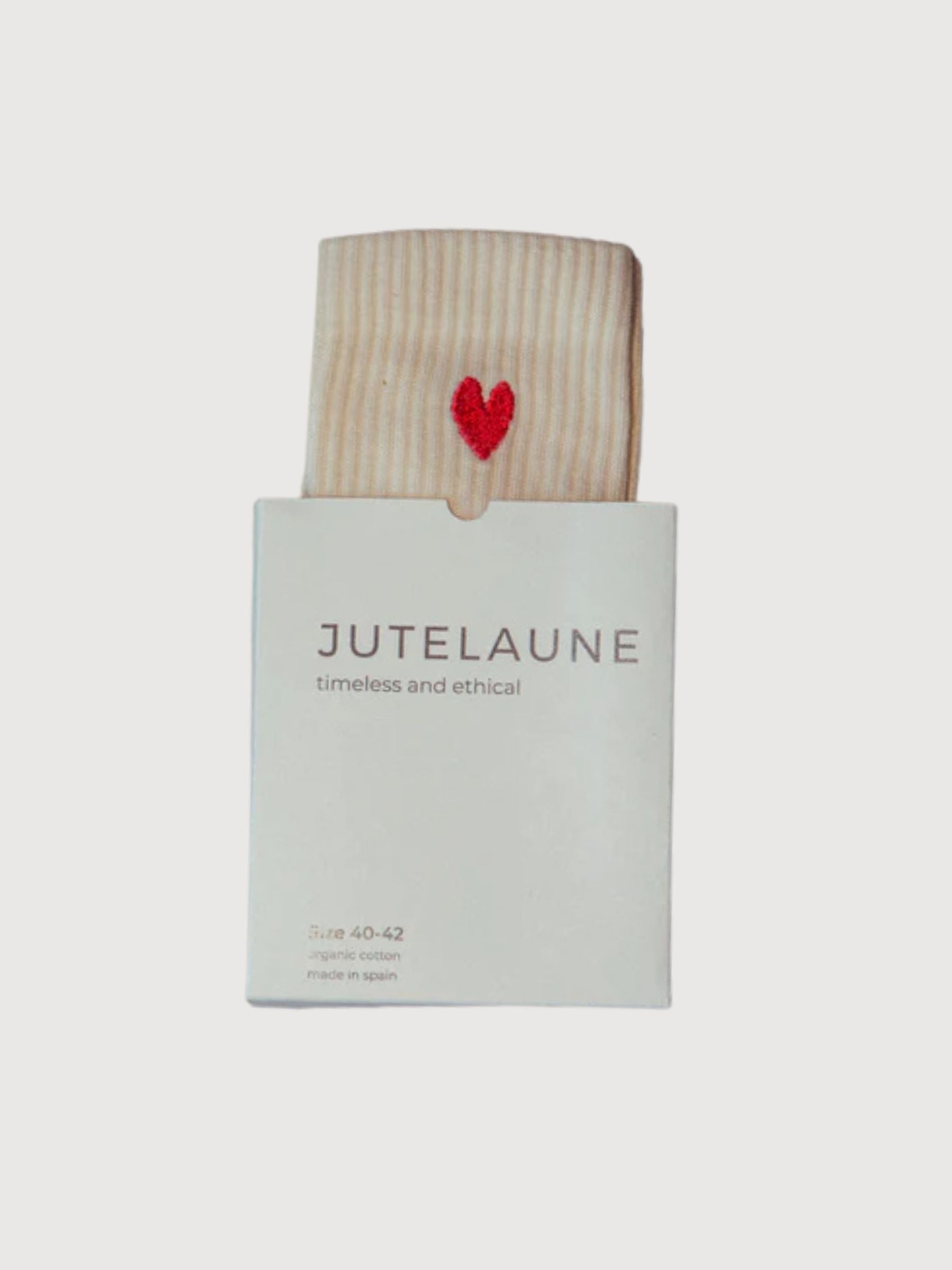 Socks Heart Red Unisex Cotton | Jutelaune