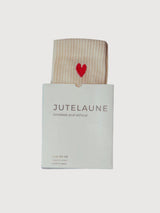Socks Heart Red Unisex Cotton | Jutelaune